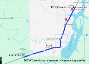 Our Story: Leo Tire & Wheel - New and Old Tire Shop Location